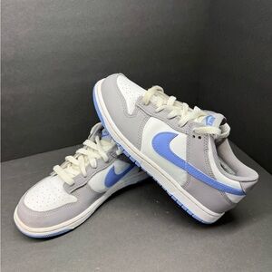 Nike Dunks Low GS Cement Royal Plus Gray Mesh Sneakers